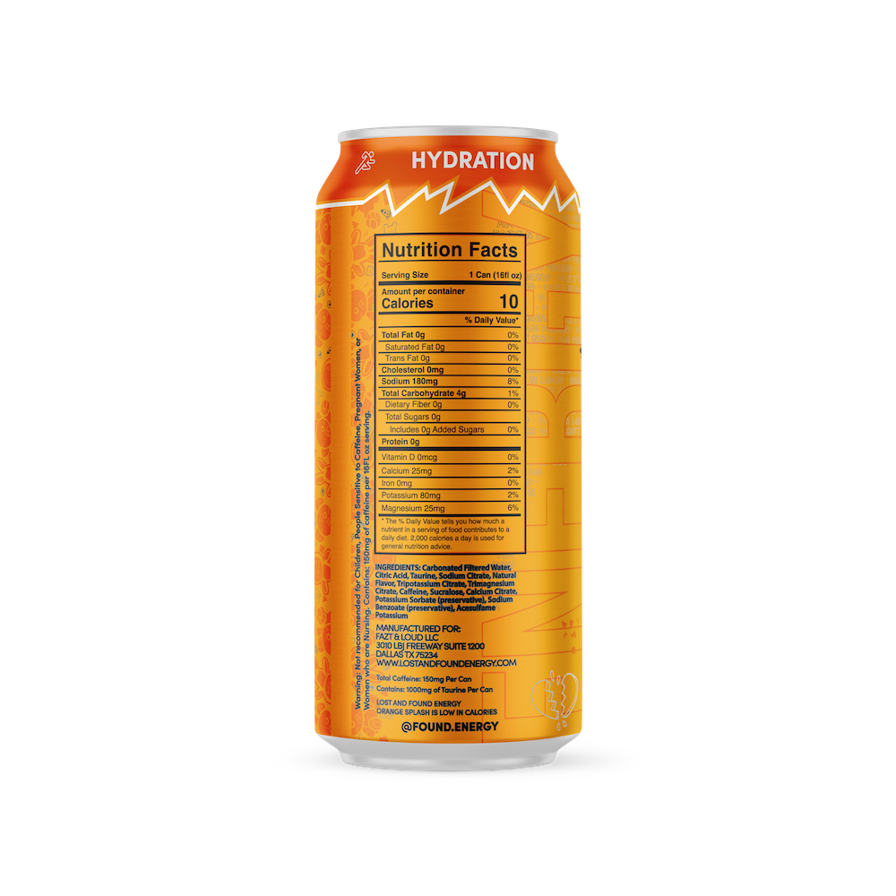 Orange Splash (Case of 12 Cans)