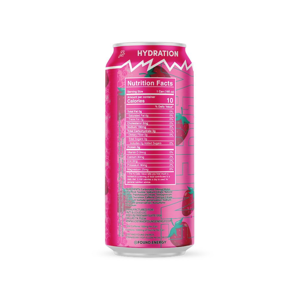 Strawberry Pop (Case of 12 Cans)