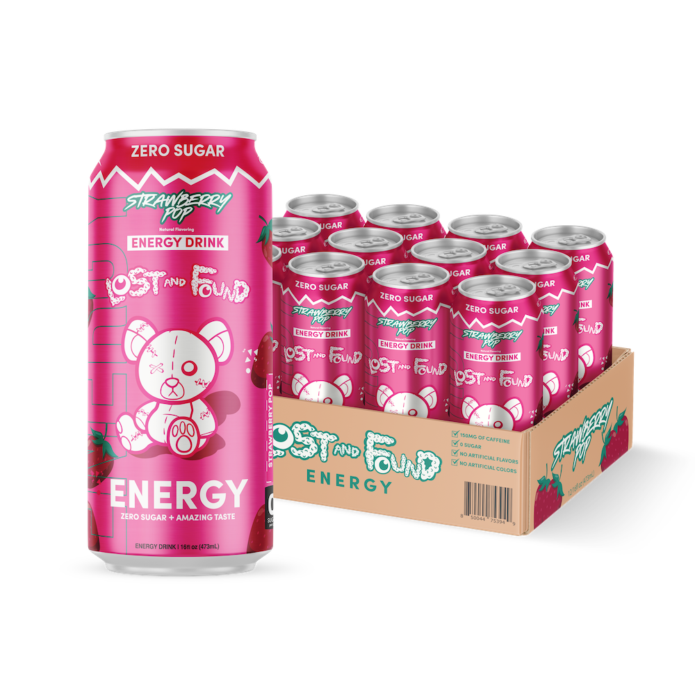 Strawberry Pop (Case of 12 Cans)